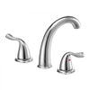 VEVOR Roman Tub Faucet, 3 Hole Waterfall Bathtub Faucet, Gooseneck Bath Tubs Faucets Set with 2 Handles, Deck Mount Bath Tub Faucets Set for Pet Washing, Adult Bathing, Silver, High Arc Spout