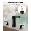 VEVOR Roman Tub Faucet, 3 Hole Waterfall Bathtub Faucet, Zinc Alloy Bath Tubs Faucets Set with 2 Handles, Deck Mount Bath Tub Faucets Set for Pet Washing, Baby Care, Adult Bathing, Oil-Rubbed Bronze