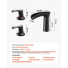 VEVOR Roman Tub Faucet, 3 Hole Waterfall Bathtub Faucet, Zinc Alloy Bath Tubs Faucets Set with 2 Handles, Deck Mount Bath Tub Faucets Set for Pet Washing, Baby Care, Adult Bathing, Oil-Rubbed Bronze
