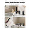VEVOR Roman Tub Faucet, 3 Hole Waterfall Bathtub Faucet,  Roman Bathtub Faucets Set with Shower Head & 1 Handle, Romans Bathtub Faucets for Pet Washing, Adult Bathing, Matte Black, Stainless Steel