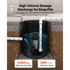 VEVOR Submersible Sump Pump 1 HP 5300 GPH Max Stainless Steel Sewage Pump, for Basement Septic Tank Residential Effluent, with Automatic Tethered Float Switch, 1.5-Inch NPT Discharge, 36 ft Max Lift