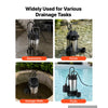 VEVOR Submersible Sump Pump 1 HP 5300 GPH Max Stainless Steel Sewage Pump, for Basement Septic Tank Residential Effluent, with Automatic Tethered Float Switch, 1.5-Inch NPT Discharge, 36 ft Max Lift