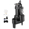 VEVOR Submersible Sump Pump 1/2 HP 5400 GPH Cast Iron Sewage/Effluent Pump, for Basement Septic Tank Residential, Automatic Tethered Float Switch, 2-Inch NPT Discharge, 22 ft Lift, IPX8 Waterproof