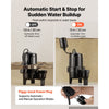 VEVOR Submersible Sump Pump 1/2 HP 6900 GPH Cast Iron Sewage/Effluent Pump, for Basement Septic Tank Residential, Automatic Tethered Float Switch, 2-Inch NPT Discharge, 20 ft Lift, IPX8 Waterproof
