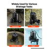VEVOR Submersible Sump Pump 1/2 HP 6900 GPH Cast Iron Sewage/Effluent Pump, for Basement Septic Tank Residential, Automatic Tethered Float Switch, 2-Inch NPT Discharge, 20 ft Lift, IPX8 Waterproof