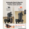 VEVOR Submersible Sump Pump 1.3 HP 5100 GPH Cast Iron Sewage/Effluent Pump, for Basement Septic Tank Residential, Automatic Tethered Float Switch, 2-Inch NPT Discharge, 40 ft Lift, IPX8 Waterproof