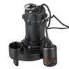 VEVOR Submersible Sump Pump 1.3 HP 5100 GPH Cast Iron Sewage/Effluent Pump, for Basement Septic Tank Residential, Automatic Tethered Float Switch, 2-Inch NPT Discharge, 40 ft Lift, IPX8 Waterproof