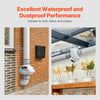 VEVOR 4 to 4.5 inch Radon Mitigation Fan System, Quiet 190 CFM Radon Mitigation Kit with 2 Couplers, Waterproof Radon Fan Electric Inline Duct Fan Exhaust Fan for Indoor Outdoor Ventilation