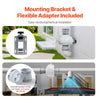 VEVOR 4 to 4.5 inch Radon Fan Installation Kit, Quiet 190CFM Radon Mitigation Fan System Kit with 2 Couplers, Pressure Indicator, Waterproof Inline Duct Fan Exhaust Fan for Indoor Outdoor Ventilation