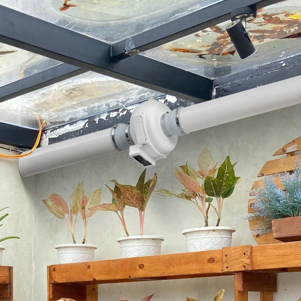 VEVOR 4 to 4.5 inch Radon Fan Installation Kit, Quiet 190CFM Radon Mitigation Fan System Kit with 2 Couplers, Pressure Indicator, Waterproof Inline Duct Fan Exhaust Fan for Indoor Outdoor Ventilation