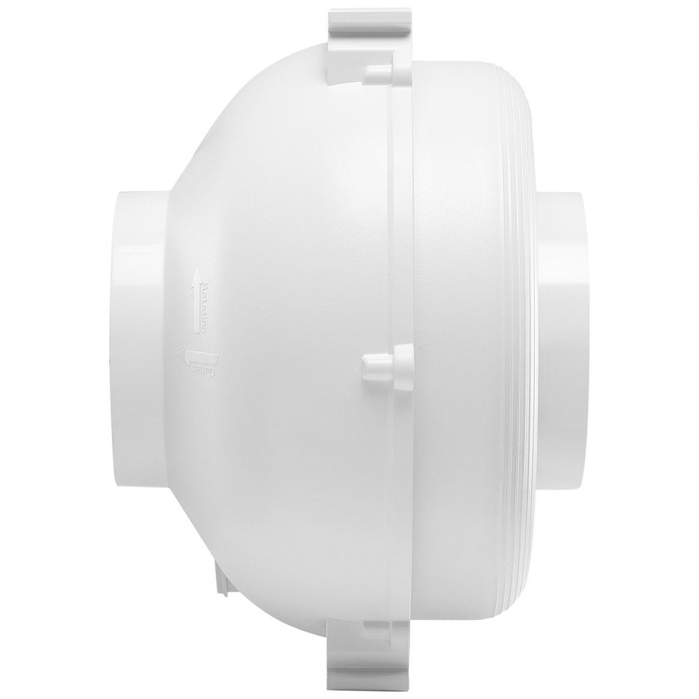VEVOR 6 to 4.5 inch Radon Fan Installation Kit, Quiet 380CFM Radon Mitigation Fan System Kit with 2 Couplers, Pressure Indicator, Waterproof Inline Duct Fan Exhaust Fan for Indoor Outdoor Ventilation