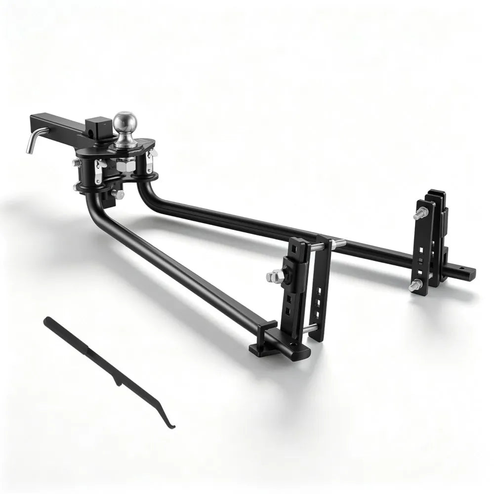 VEVOR Weight Distribution Hitch, 12000 lbs Max. Towing with Sway Control, Weight Distributing Hitches Kit for Trailers & RVs, 1200 lbs Max. Tongue, 2 in Shank, 2-5/16 in Ball, Load Leveling Hitch