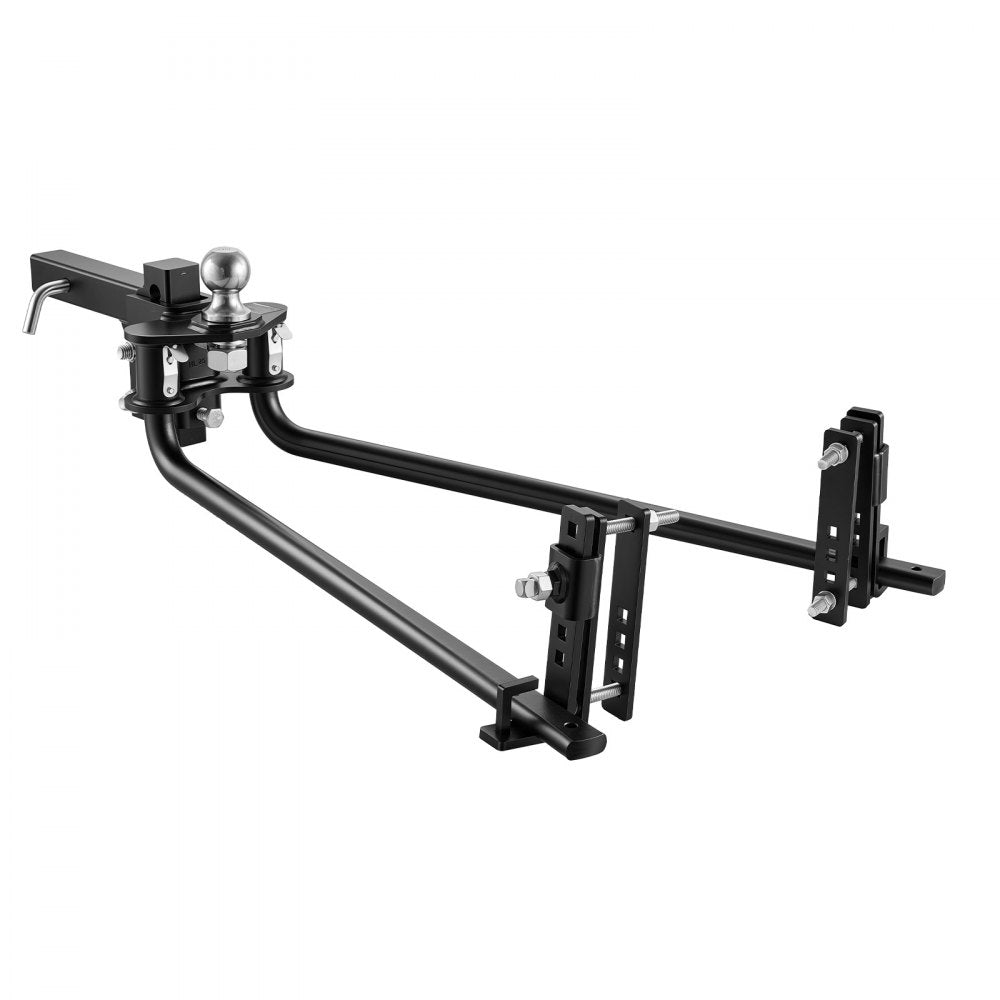VEVOR Weight Distribution Hitch, 10000 lbs Max. Towing with Sway Control, Weight Distributing Hitches Kit for Trailers & RVs, 1000 lbs Max. Tongue, 2 in Shank, 2-5/16 in Ball, Load Leveling Hitch