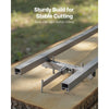 VEVOR Rail Mill Guide System, 15 ft 6 Crossbar Chainsaw Mill Kits, Aluminum Saw Milling Rails System Works with Chainsaw, 4 Wedges, Adjustable Rail Milling Guide Kit for Builders Woodworkers