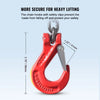 VEVOR Chain Sling, 1/4 inch x 5 ft Lifting Chains with Hooks, G80 Engine Chain Hoist Lifts, 6600 lbs/3 Ton Lifting Sling Chains for Engine Hoist, Engine Lift Chain with 4 Leg Grab Hooks and Adjusters