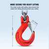 VEVOR Chain Sling, 5/16 inch x 6 ft Lifting Chains with Hooks, G80 Engine Chain Hoist Lifts, 6600 lbs/3 Ton Lifting Sling Chains for Engine Hoist, Engine Lift Chain with 2 Leg Grab Hooks and Adjusters