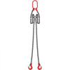 VEVOR Chain Sling, 5/16 inch x 5 ft Lifting Chains with Hooks, G80 Engine Chain Hoist Lifts, 6600 lbs/3 Ton Capacity Lifting Sling Chains for Engine Hoist, Engine Lift Chain with 2 Leg Grab Hooks