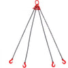 VEVOR Chain Sling, 5/16 inch x 5 ft Lifting Chains with Hooks, G80 Engine Chain Hoist Lifts, 11000 lbs/5 Ton Lifting Sling Chains for Engine Hoist, Engine Lift Chain with 4 Leg Grab Hooks & Adjusters
