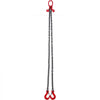 VEVOR Chain Sling, 3/8 inch x 6 ft Lifting Chains with Hooks, G80 Engine Chain Hoist Lifts, 11000 lbs/5 Ton Lifting Sling Chains for Engine Hoist, Engine Lift Chain with 2 Leg Grab Hooks and Adjusters