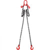 VEVOR Chain Sling, 3/8 inch x 6 ft Lifting Chains with Hooks, G80 Engine Chain Hoist Lifts, 11000 lbs/5 Ton Lifting Sling Chains for Engine Hoist, Engine Lift Chain with 2 Leg Grab Hooks and Adjusters