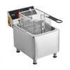 VEVOR Commercial Deep Fryer, 1750W Electric Countertop Fryer with Basket & Height-Adjustable Feet, 12Qt / 11.5L Stainless Steel Single Oil Fryer, Temp Control, Overheat Protection, for Restaurant Use