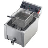 VEVOR Commercial Electric Deep Fryer, Oil Filtration Upgrade, 9.51 Qt, 1750W Stainless Steel Countertop Fryer with Basket and Lid, Temp Control, Oil Drain Valve for Commercial Restaurant Use, Silver