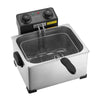 VEVOR Commercial Electric Deep Fryer, 9.51 Qt, 1700W Stainless Steel Countertop Fryer with Large & Small Baskets, Overheat Protection, Temp Control, Timer, Detachable for Home Restaurant Use, Silver