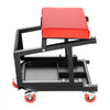 VEVOR Mechanic Stool, 300 lbs Capacity Garage Seat/Work Stool with Wheels, 360° Swivel Rolling Workshop Stool with Tool Tray, Mechanics Creeper Seat/Step Stool, for Garage, Shop & Auto Repair, Black