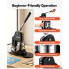 VEVOR Button Maker Machine 1.25"/2.25"/3"(32/58/75 mm) 3-in-1 Pin Maker, with 300pcs Button Parts, Circle Cutter, Magic Book, Ergonomic Handle, for DIY Badges, Pins, Fridge Magnets and Key Chains