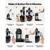 VEVOR Button Maker Machine 1.25"/2.25"/3"(32/58/75 mm) 3-in-1 Pin Maker, with 300pcs Button Parts, Circle Cutter, Magic Book, Ergonomic Handle, for DIY Badges, Pins, Fridge Magnets and Key Chains
