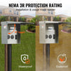VEVOR Temporary Power Outlet Panel, 125/250V, RV Power Outlet Box with a 20/30/50 Amp Receptacle Installed, NEMA 14-50R / NEMA TT-30R / 15A GFCI for RV Camper Trailer Motorhome
