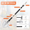 VEVOR Survival Shovel Survival Axe, 28-in-1 Camping Folding Shovels with Hatchet, Stainless Steel Tactical Shovel Hatchet Combo, Multifunctional Emergency Survival Gear Equipment for Camping Hiking