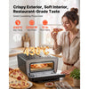 VEVOR Electric Pizza Oven, 12-Inch, Countertop Pizza Maker, 1700W, 805℉ for Home Kitchen Restaurants, Cold-Rolled Steel Shell, Independent Temp & Time Control, Commercial Pizzas Cooker with Stone
