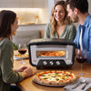 VEVOR Electric Pizza Oven, 12-Inch, Countertop Pizza Maker, 1700W, 805℉ for Home Kitchen Restaurants, Cold-Rolled Steel Shell, Independent Temp & Time Control, Commercial Pizzas Cooker with Stone
