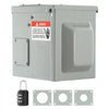 VEVOR 30 Amp RV Power Outlet Box, 125/250 Volt, Enclosed Lockable Outdoor RV Receptacle Box, NEMA TT-30R Weatherproof Electrical Panel, for RV Camper Trailer Motorhome Tested toStandards