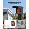 VEVOR 50 Amp RV Electrical Outlet Box with Breaker NEMA 14-50R Receptacle, 250V for RV EV Camper Trailer Electric Car, Prewired, Lockable Enclosed Outdoor Electrical Panel Box, NEMA 3R Weatherproof