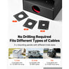 VEVOR 50 Amp RV Electrical Outlet Box with Breaker NEMA 14-50R Receptacle, 250V for RV EV Camper Trailer Electric Car, Prewired, Lockable Enclosed Outdoor Electrical Panel Box, NEMA 3R Weatherproof