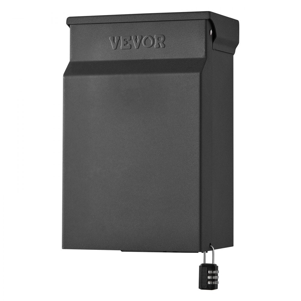 VEVOR 50 Amp RV Power Outlet Box with Timer NEMA 14-50R Receptacle 250V, for RV EV Camper Trailer Electric Car, Easy Installation, Lockable Enclosed Outdoor Electrical Panel, NEMA 3R Weatherproof