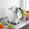 VEVOR Commercial Food Processor 550W Electric Vegetable Cutter with 3 Discs, for Chopping Vegetables Fruit, 2 Feeding Holes, 3 mm Shreds 4 mm Slices 8 mm Strips, Potato Slicer, with Cast Aluminum Body