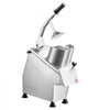 VEVOR Commercial Food Processor 550W Electric Vegetable Cutter with 3 Discs, for Chopping Vegetables Fruit, 2 Feeding Holes, 3 mm Shreds 4 mm Slices 8 mm Strips, Potato Slicer, with Cast Aluminum Body