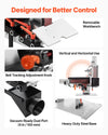 VEVOR Belt Grinder Sander with VFD, 72 x 2-Inch Variable Speed Belt Polisher, 1500W Knife Making Machine with 3 Grinding Modes & 3PCS Sanding Belts for Metalworking, Compatible with 72"-82" * 2" Belts