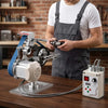 VEVOR Belt Grinder Sander with VFD, 30 x 1-Inch Variable Speed Belt Polisher, 550W Polishing Grinding Machine with 2 Grinding Modes & 3PCS Sanding Belts for Metalworking, Knife Making