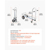 VEVOR 2 in 1 Hand Truck, 1000 lbs Load Capacity for 4-Wheel Mode, Convertible Hand Truck Dolly with Non-Slip Handle & Wheels, Portable Trolley Dolly for Moving Home, Office, Warehouse, Supermarket