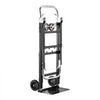 VEVOR 2 in 1 Folding Hand Truck, 500 lbs Load Capacity for 4-Wheel Mode, Convertible Hand Truck Dolly with Wheels & Adjustable Handle, Portable Trolley Dolly for Moving Home, Office, Warehouse