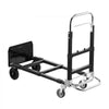 VEVOR 2 in 1 Folding Hand Truck, 500 lbs Load Capacity for 4-Wheel Mode, Convertible Hand Truck Dolly with Wheels & Adjustable Handle, Portable Trolley Dolly for Moving Home, Office, Warehouse