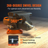 VEVOR Bench Vise, 6.5" Jaw Width 6.5" Forward &9.3" Reverse Opening, 360-Degree Swivel Locking Base Multipurpose Workbench with Anvil, Heavy Duty Ductile Iron with Bolts & Nuts, for Drilling, Pipe Cut