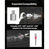 VEVOR Screw Extractor Set, 27 Pieces Hex Head Multi-Spline Easy Out Bolt Extractor Tool, with Adapters, Solid Storage Case, Cr-Mo Steel Stripped Bolt Remover for Removing Rounded, Broken Bolts, Screws