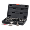 VEVOR Screw Extractor Set, 27 Pieces Hex Head Multi-Spline Easy Out Bolt Extractor Tool, with Adapters, Solid Storage Case, Cr-Mo Steel Stripped Bolt Remover for Removing Rounded, Broken Bolts, Screws