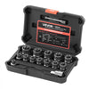 VEVOR Bolt Extractor Kit, 16 Pieces Impact Bolt & Nut Remover Set with Adapters and Pin Punch, Solid Storage Case, Cr-Mo Steel for Removing Damaged, Rusted, Stripped, Rounded Bolts, Nuts and Screws