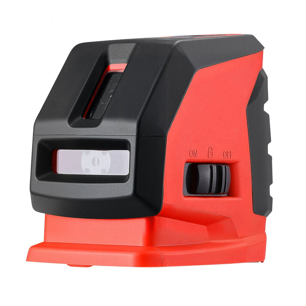VEVOR Self Leveling Laser Level 49.2 ft, Green Cross Line 2 Spot Laser, for Picture Hanging, Tile, DIY Construction, Manual, Self-Leveling, Pulse Modes, IP54 Rated, 8H Runtime, with Storage Bag